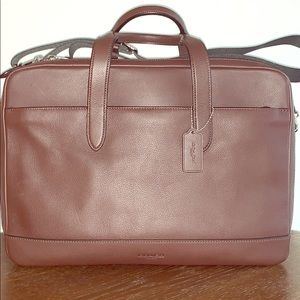 COACH NEW Hamilton Briefcase - Brown Leather